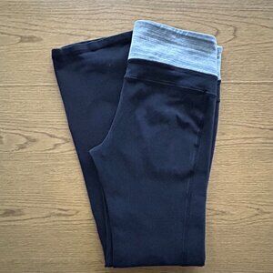OId Navy Leggings Black with Grey Waistband Size M